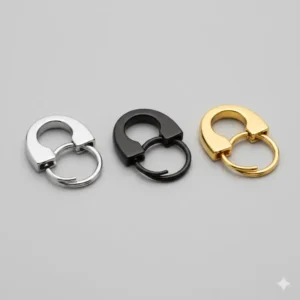 Different color options including black and gold for the versatile 2 piece key ring.