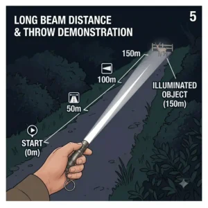Various attachment options for the best keychain flashlight including clips and rings.